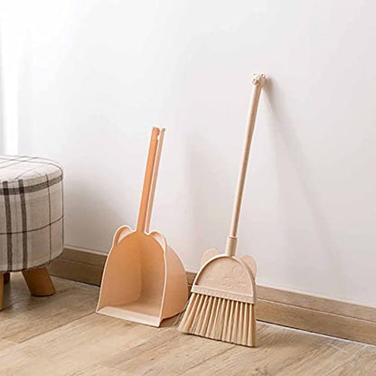 Heavy Duty Broom and Dustpan Set for Sweeping Lightweight, Indoor Tools with Long Handle, Static-Free Bristles Ideal for Hardwood Floors, Tile, Pet Hair and Daily Use