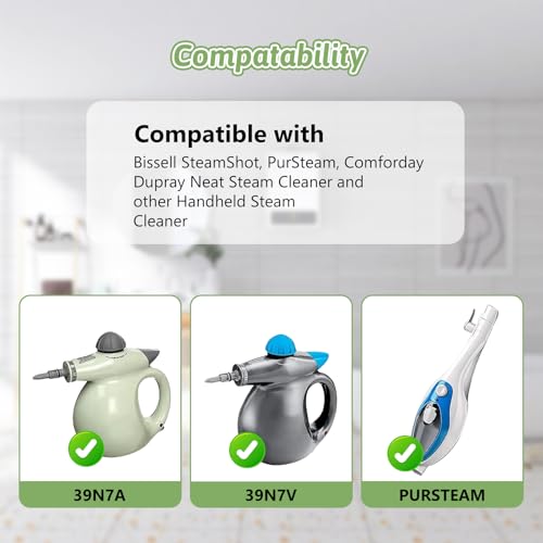 12Pack Microfiber Cloths for Handheld Steam Cleaner Compatible with Bissell Steam Shot, Comforday, PurSteam, Wagner Spraytech, Universal Washable Steam Cleaner Accessories - color: 12PCS