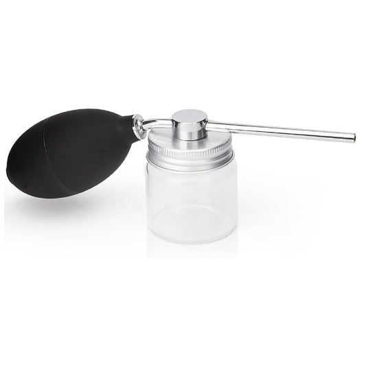 Powder Spray Bottle Garden Duster Applicator, Durable Handheld Cleaning Spray Tool, Suitable Powder Sprayer for Dust Removal of Plant Leaves, Greenhouse Maintenance, Horticultural Care Silver