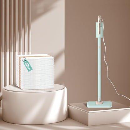 Newbealer Steam Mop NB602N Bundle with 48 Pcs Disposable Mop Pads