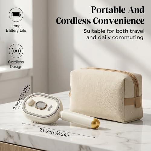 Electric Spray Air Cushion Massage Comb, 2026 New Air Cushion Brush with Self-Cleaning, Retractable Hairs Massage Brush for Frizzy Hair & Scalp Care, Relieve Hair Tangles and Dryness (Beige) - color: Beige
