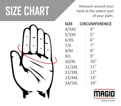 MAGID 13-681-KW-PC Knit Master Medium Weight Machine Knit Gloves, Men's (Fits Large), Natural , Men's (Fits Large) (Pack of 12) - size: 9/L, style: 12 Pairs
