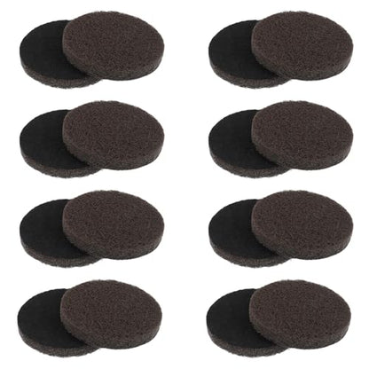 16pcs Performance Pads Power Scrubber Pads Set Electric Scrubber Replacement Scouring Pads fit for Dremel Versa Scouring Pads,Browm - size: Brown