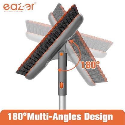 Eazer Grout Brush - Original Head,EAB02-H,180°Rotation Tile Grout Cleaning Tool, V-Shape Shower Scrubber Cleaner Stiff Bristle for Cleaning Bathroom Wall, Baseboards（Pole Not Included）