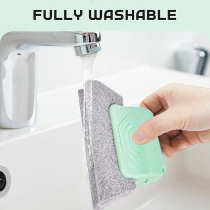Magic Window Track Cleaner, Handheld Cleaning Brush Set for Window Slides Grooves, Tile Grout Lines, Shutter Slats, Car AC Vents & Narrow Gaps (12pcs) - color: 12pcs
