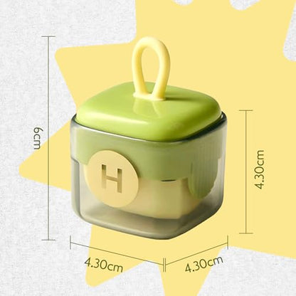 2Pcs Mini Lint Remover Roller, Washable Lint Gel Roller, Reusable Pet Hair Remover for Clothing, Pet, Hair, Dust, Lint (Green+Beige) - color: Green+beige