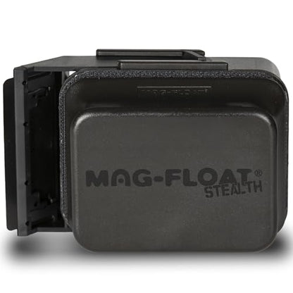 Mag-Float Large Black Stealth Glass Magnet Aquarium Scraper Cleaner with Blade - Floating Magfloat Magnetic Cleaning Tool - size: Large