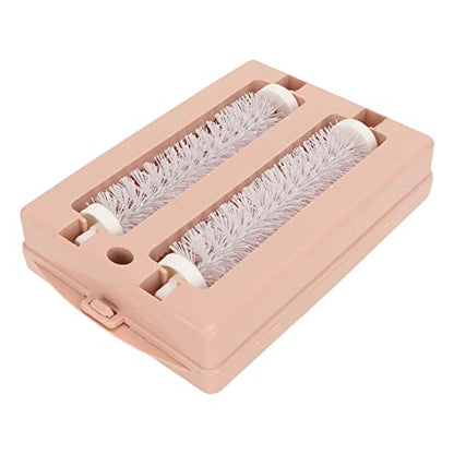 Carpet Sweeper, PP Double Roller Remove Debris Table Sweeper Cleansing Manual Sweeping Brush for Desktop Bed Clothes Desktop Carpet Sofa