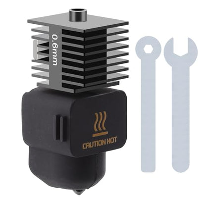 1Pcs A1 Mini/A1 Hotend 0.6mm Compatible for Bambu Lab A1/A1 Mini Print Head, High-Temperature 0.6mm Hardened Steel A1 Nozzle with Silicone Sock 3D Printer A1/A1 Mini Parts Replacement, - style: A1 Mini/A1 Print Head Kit 0.6mm