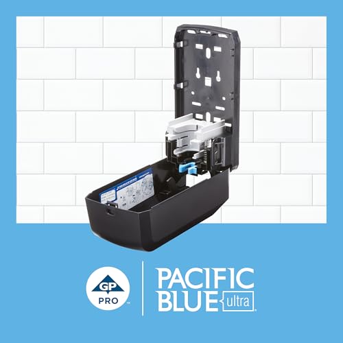 Georgia-Pacific (53057) Pacific Blue Ultra Manual Push Soap Dispenser, Wall Mounted, Easy to Install & Maintain