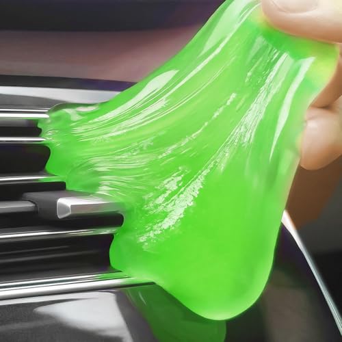 Car Cleaner Gels 4 Pack, Universal Dust Cleaner Putty Cleaner Slime, Cleaning Gel for Interior Detailing PC Keyboard, Auto Detailing Tools Car Cleaning Supplies Gift for Men Women, 320g - color: Green,Pink,Yellow,Blue