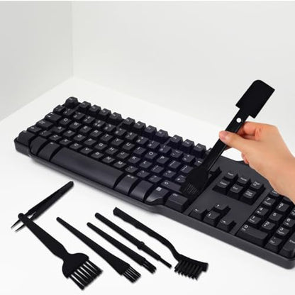 BESTOYARD Anti Static Brush Set 7 Pcs Brush Kit for Keyboard Cleaning Computer Keyboard Laptop Cleaning Kit Phone Dust Removal Portable Pa Brushes for Safe Device Care