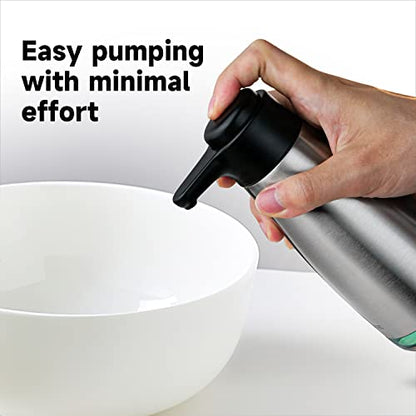 AIKE 15fl.oz Stainless Steel Liquid Soap Dispenser for Dish and Hand Soap - color: Brushed Stainless Steel Finish