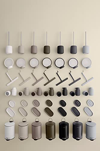 blomus -SONO 69047 Toilet Brush Ceramic/Plastic Satellite Toilet Set Soft Touch Hygienic Freestanding Toilet Brush & Holder Bathroom Accessory (H x W x D): 39 x 11 x 11 cm - color: Satellite