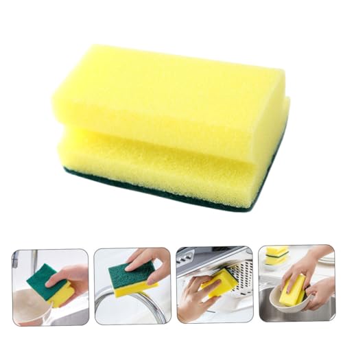 LIFKOME 10pcs Scrub Pads Non-Scratch Sponge Cleaning Pads for Kitchen and Dish Washing Versatile for Utensils Pots Tableware Cleaning