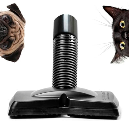 Hammerhead Pet Hair Remover Vacuum Attachment, Rubber Brush | Wide Lamellae Head, Dog & Cat Hair, Сouch, Carpet & Upholstery, Vacuum or Hand Use, Fits 1-1/4, 1-3/8 & 1-1/2 in Round Hoses - color: Newer Model