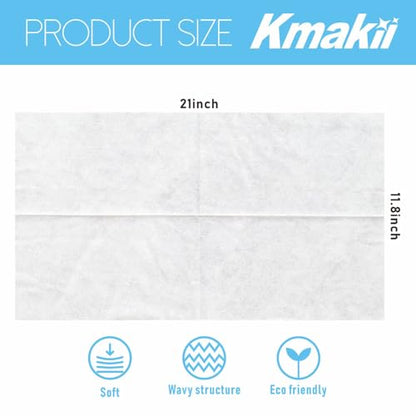 KMAKII Handi Wipe Reusable Cloths - Multi-Purpose Disposable Dish Cloths and Towels, Ultra Absorbent, Fast-Dry, Durable Cleaning Wipes for Kitchen and Home, White, 11.8 x 21 inches, Pack of 80 - color: White