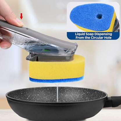 10 Pack Sponge Dishwand Brush Refills for Scotch-Brite Dishwand - color: Blue-10pack