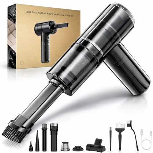 Handheld Vacuum Cordless with 13KPa High Power Suction, Portable Hand Vacuum for Car & Home, 3-Speed Control, USB-C Rechargeable Mini Vacuum Cleaner, Washable HEPA Filter, 30-Min Runtime