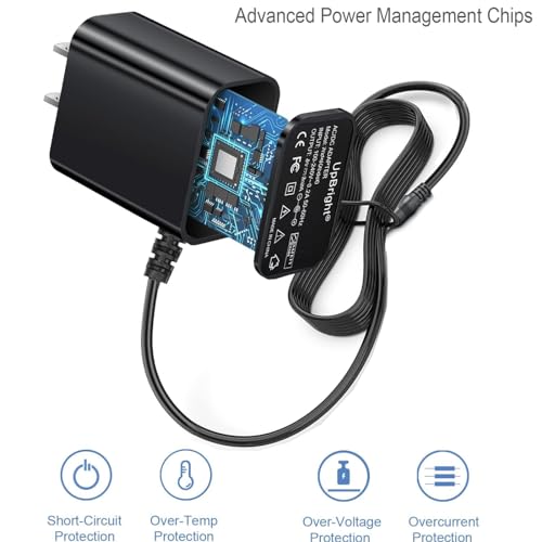 UpBright 2-Prong 9V AC/DC Adapter Compatible with LABIGO LA1 Pro LA1Pro Model KS-2619 KS2619 7.4V 2500mAh Li-ion Battery Electric Spin Scrubber Cordless Cleaning FD DK10-090-0650 Power Supply Charger
