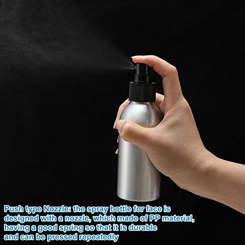Irenare 24 Pcs Small Spray Bottles Aluminum Fine Mist Spray Bottles Bulk Metal Essential Oil Storage for Perfume Toner Liquid Refillable Pump Vials Atomizer Containers for Room Travel(4 Oz) - size: 4 Oz