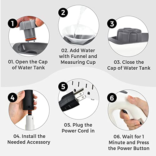 Goplus Multipurpose Handheld Steam Cleaner, Grey & White - color: Grey & White