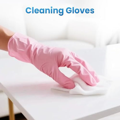 Borje Nitrile Disposable Gloves, Latex & Powder-Free, Food Safe, Cleaning, Esthetician, Cooking, Pink, Small, 100 Count - size: Small, style: Pink of 100