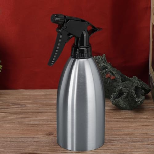 500Ml Stainless Steel Spray Bottle, Aluminum Empty Spray Bottles, Refillable Spray Bottles for Outdoor Barbecue, Cooking, Washing Dishes and Watering Flowers, Etc