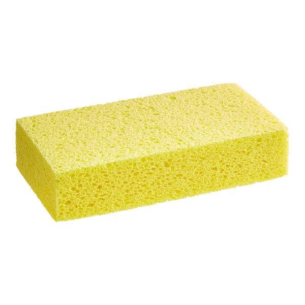 Nechtik Large Yellow Cellulose Sponge for Kitchen Cleaning, Absorbent Utility Scrubbing Sponge 7.5" x 4" x 1.75"
