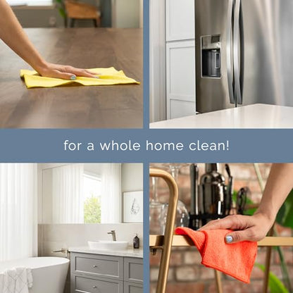 S&T INC. 25 Pack Microfiber Cleaning Cloth, Bulk Towels for Home, Reusable Microfiber Towels for Cars, Cleaning Rags, Assorted, 11.5 Inches x 11.5 Inches, 25 Count - size: 25 Pack