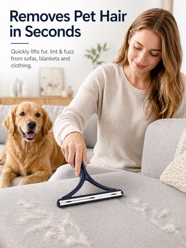 Pet Hair Remover, Dog and Cat Hair Remover, Reusable Lint Removal Tool for Couch, Carpets, Cat Trees, Car Mats, Furniture, Clothes