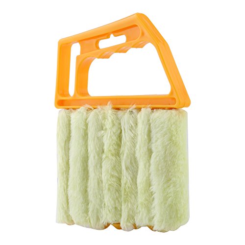Mini Blind Cleaner, 4-in-1 Dusting Tool with Microfiber Rollers for Horizontal and Vertical Blinds, Washable and Reusable Window Blind Duster for Home, Office, and RV