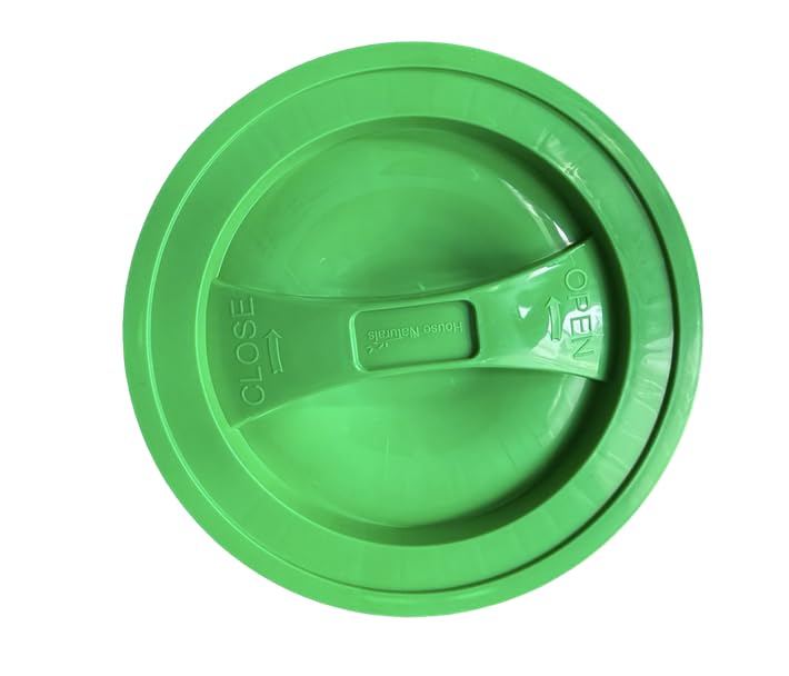 House Naturals 2 Gallon Food Grade - BPA Free Made in USA Buckets Lime Color pails with Screw On Gasket Lids (1, Lime - Green lids) - color: Lime - Green Lids