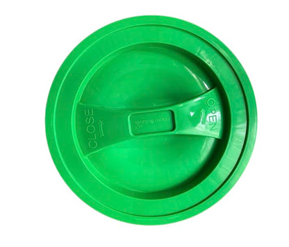 House Naturals 2 Gallon Food Grade - BPA Free Made in USA Buckets Lime Color pails with Screw On Gasket Lids (1, Lime - Green lids) - color: Lime - Green Lids