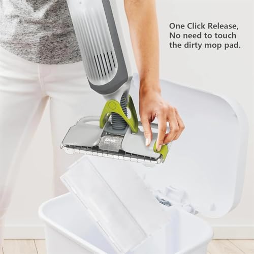 Disposable Replacement Vac Mop Pads for All Hard Floors Compatible with Shark VACMOP VM252 VM200 VM190 VM250 VM251 VM200C VM252C VC205 QM250 (40 PCS)