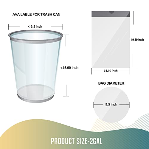 FORID Small Drawstring Trash Bags - 2.6 Gallon White Garbage Bags 240 Count, Durable & Thick Bags, Multipurpose Use - color: Most Value: 2.6 Gallon - 240 Pack