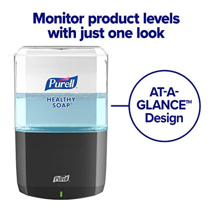 PURELL ES6 Automatic Wall-Mounted Hand Soap Dispenser, Graphite, Compatible with 1200 mL PURELL HEALTHY SOAP Refills (Pack of 1) - 6434-01 - Manufactured by GOJO, Inc.