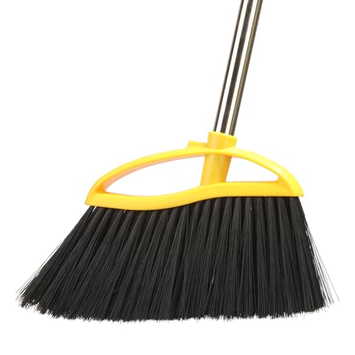 Gloffer Soft Bristles Broom for Indoor Sweeping, Household Cleaning Angle Broom with 55inch Long Handle for Home Office Hardwood Tile Floors Kitchen - style: Broom