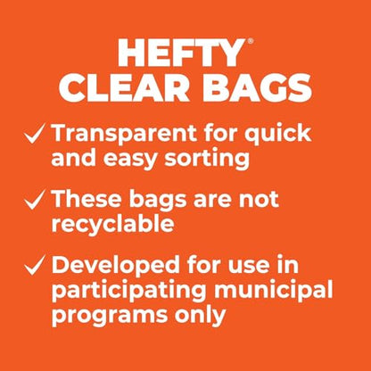 Hefty Trash & Recycling Bags Variety Pack – 30 Gallon Clear (36 CT) + 13 Gallon Citrus Twist (20 CT) + 13 Gallon Lavender Vanilla (20 CT), 1 CT - size: 3 Count (Pack of 1)