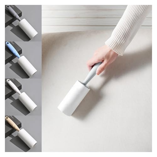 Lint Roller with Refills Sticky Remover Hair Pet Dog Clothes Sofa Dust Cleaning Remover Replaceable Roll Brush Cleaning Tool(1handle 2 roll) - color: 1handle 2 Roll