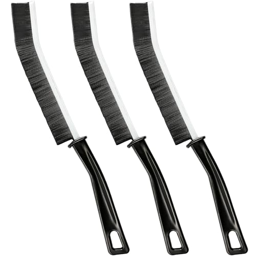 3-Piece Hard Bristle Cleaning Brush Set for Narrow Crevices, Gaps, Grout & Tight Corners Kitchen & Detail Cleaning Tools - color: 3 Pcs Hard Bristle Crevice Cleaning Brush
