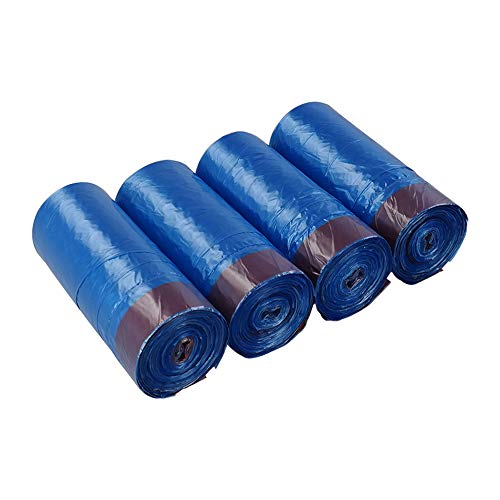 Bringer 3 Gallon Small Drawstring Trash Bags, Blue Garbage Bag, 200 Counts, F