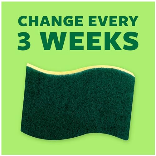 Scotch-Brite Heavy Duty Scrub Sponges, for Washing Dishes and Cleaning Kitchen, 12 Scrub Sponges (Pack of 2) - size: 12 Scrub Sponges (Pack of 2)