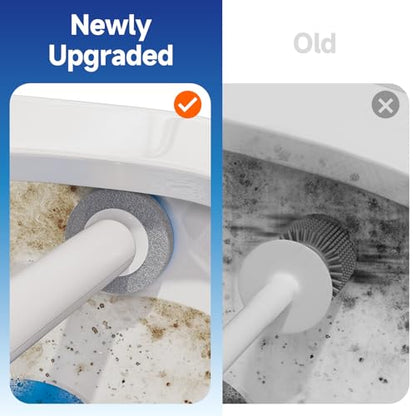 Disposable Toilet Brush and Holder Set with 30 Bowl Wand Cleaners Refill Pads, Bathroom Wall Mounted Toilet Bowl Cleaners Kit, Suitable for Toilets, bathrooms, and RVs. - size: 1 wand+ 30 heads
