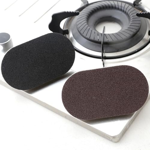 Diamond Sponge Brush with Non-Slip Grip, Non-Toxic Durable Scrubber for Pots, Pans, Kitchen Stubborn Stain Rust Removal, Brown - color: Brown