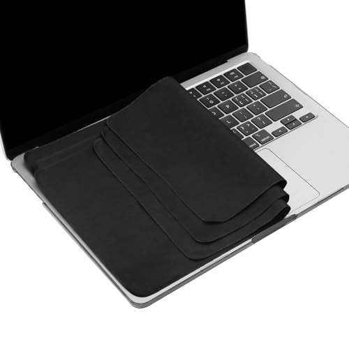 3 Pack Microfiber Liner Cleaning Cloth 15" 16" MacBook Air/MacBook Pro Screen Keyboard Imprint Protection, Keyboard Protector Compatible with MacBook Air 15.3" /MacBook Pro 15"/MacBook Pro 16"-Black - color: Black（3 Pack）, size: 13.19" x 8.66"