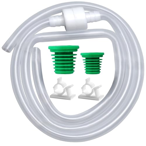 Sink Soap Dispenser Extension Tube Kit with Upgraded Check Valve, 47" Under Counter Soap Dispenser Tube for Kitchen Sink, Fit Most Soap Containers, Strong Suction, No More Tiny Bottle Daily Refills