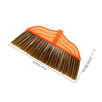Cabilock Outdoor Broom Head Replacement with Soft Bristles, Plastic Floor Sweeper Head for Home and Garden Cleaning, Sturdy Refill Broom Accessory for Indoor and Outdoor Use