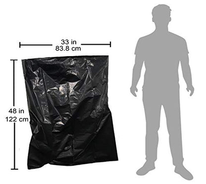 Reli. Contractor Garbage Bags 42 Gallon | 20 Trash Bags | Heavy Duty | Black Contractor