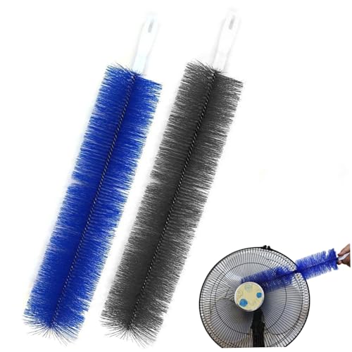 Fan Cleaner 2Pcs 15" Bendable Fan Duster Thick & Soft Head Cobweb Duster Reusable Ceiling Cleaner Multi-Function Dirt Remover for Air Condition Vents